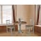 International Concepts Round 36 in Rd Extension Dining Table, 2 Emily Counter Ht Stools, Hickory/Stone, 36 W, 48 L, Wood K41-36RXT-6B-S6172-2 - alternate 2